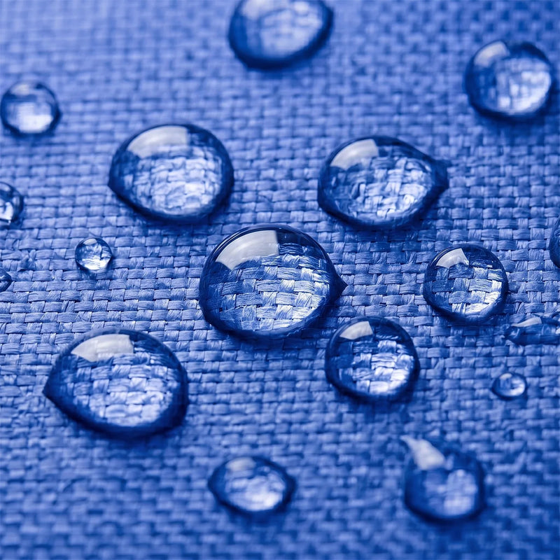 Bâche étanche bleue avec œillets métalliques en polyéthylène 60 g/m², 3 x 4 m