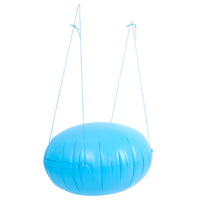 Coussin d'hivernage rond gonflable pour piscine hors sol, PVC bleu ciel, 120 x 120 cm