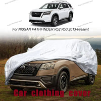 Housse voiture pour Nissan X-Trail, Patrol, Juke et Murano, Oxford argentée imperméable