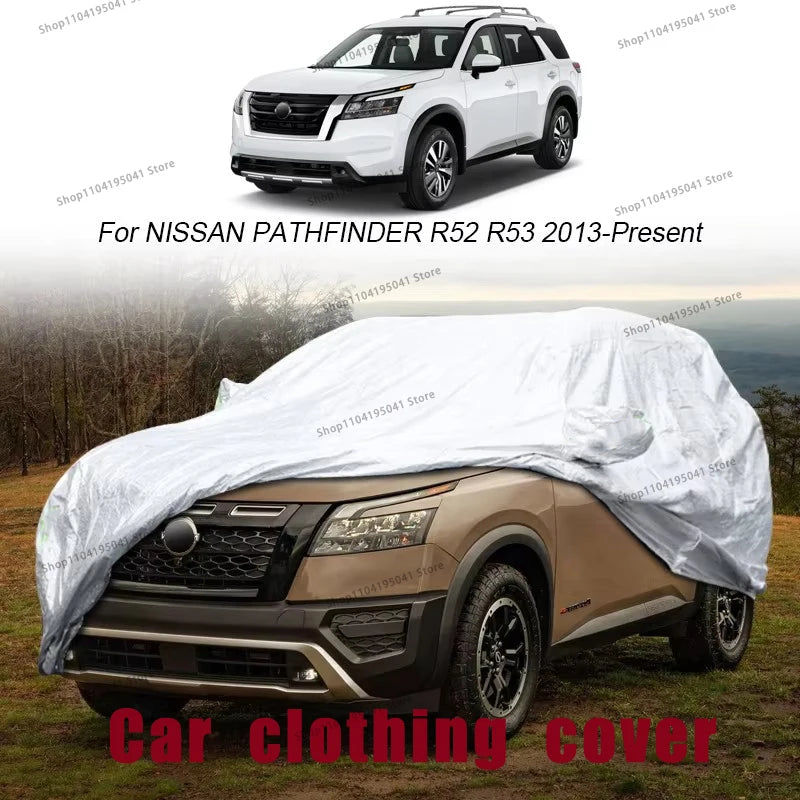 Housse voiture pour Nissan X-Trail, Patrol, Juke et Murano, Oxford argentée imperméable