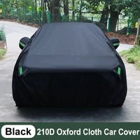 Housse voiture pour Ford Mustang en Oxford 210D imperméable, noir ou argent, 4 sangles coupe-vent