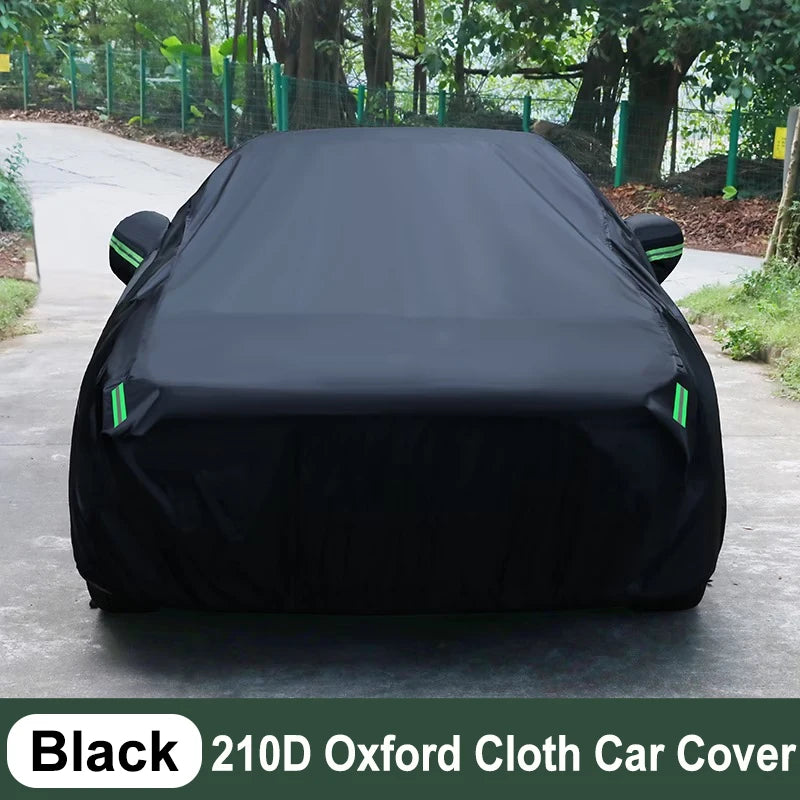 Housse voiture pour Ford Mustang en Oxford 210D imperméable, noir ou argent, 4 sangles coupe-vent