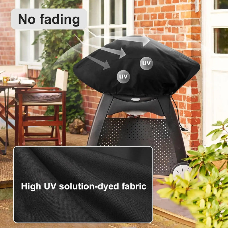 Housse de barbecue portable en polyester imperméable, anti-poussière et anti-soleil, 68 x 44 x 32 cm