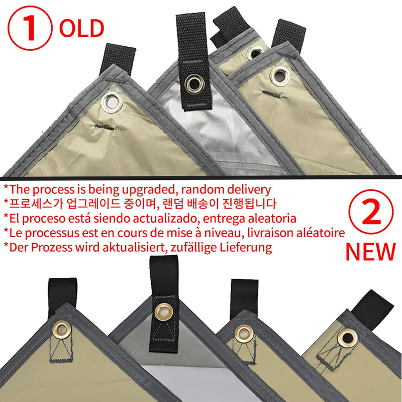 Bâche de camping imperméable ultralégère en polyester 190T, abri solaire et anti-UV