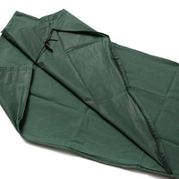 Housse de parasol droit verte imperméable avec fermeture éclair et cordon, 190 x 96 cm