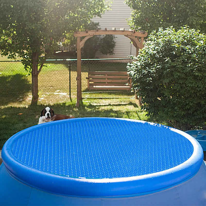 Bâche à bulles piscine hors sol ronde en PE, pour bassins de 183 à 366 cm