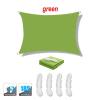 Voile d'ombrage rectangulaire anti-UV 95 % respirante, 13 coloris, 10 tailles