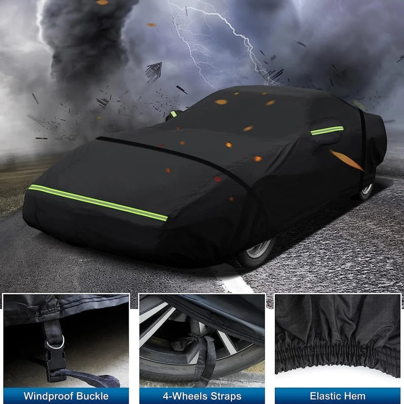 Housse voiture pour Chevrolet Corvette C6 2005-2013, polyester 210T imperméable avec sangles coupe-vent
