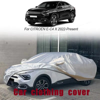 Housse voiture pour Citroën C3 Aircross (depuis 2019), Oxford argenté imperméable et anti-UV