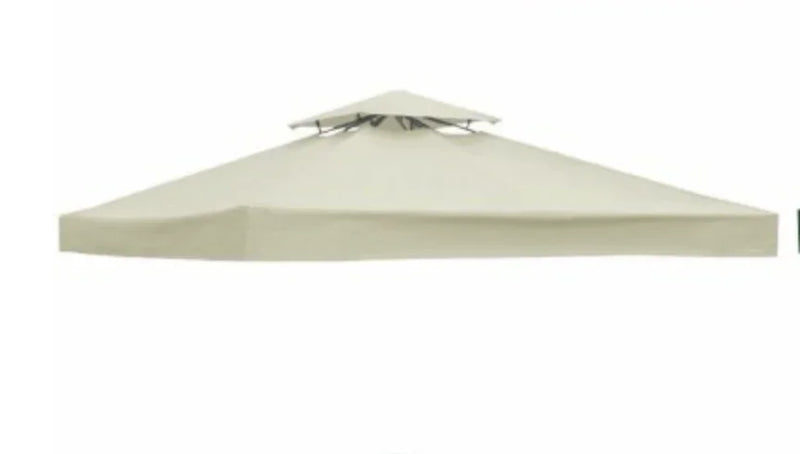 Bâche de tonnelle 3 x 3 m de remplacement, toit simple ou double, polyester 300D