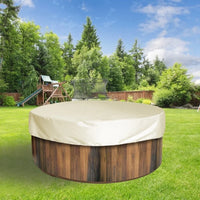 Housse ronde pour spa imperméable avec cordon de serrage, jusqu'à 200 x 30 cm, 5 coloris