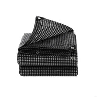Bâche à carreaux noire et blanche avec œillets en PEHD 160 g/m², 3 tailles