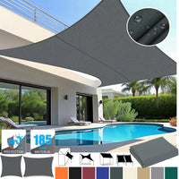 Voile d'ombrage rectangulaire ou carrée anti-UV en Oxford, de 2 x 2 à 6 x 4 m