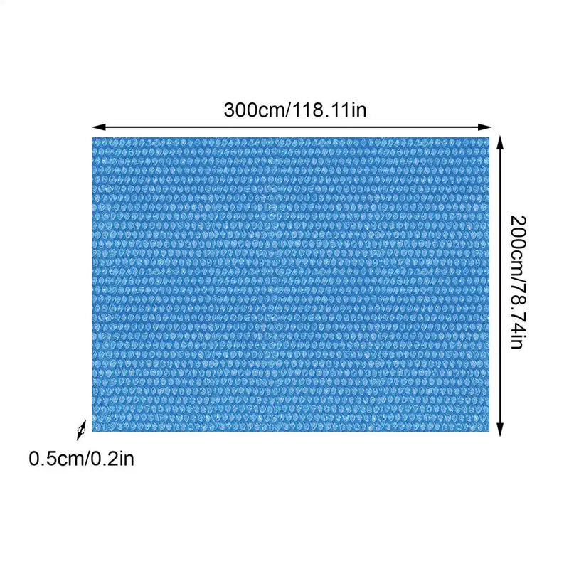 Bâche à bulles piscine rectangulaire, 3 tailles de 220 x 150 à 300 x 200 cm