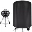 Housse barbecue ronde pour Weber 57 cm, Oxford imperméable à sangles, Ø 70 x 70 cm