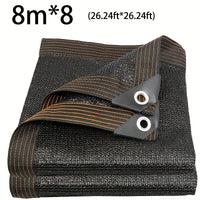 Voile d'ombrage noire anti-UV à 80 % d'ombrage, 21 tailles jusqu'à 8 x 12 m