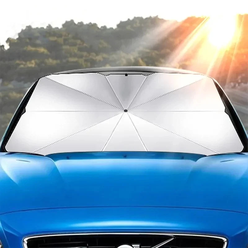 Pare-soleil voiture pour pare-brise, parapluie pliable grand ou petit format, ou rideaux latéraux