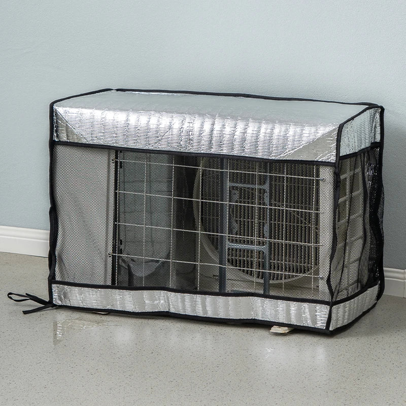 Housse de climatiseur extérieur en aluminium, façade en maille, 4 tailles de 75 à 96 cm