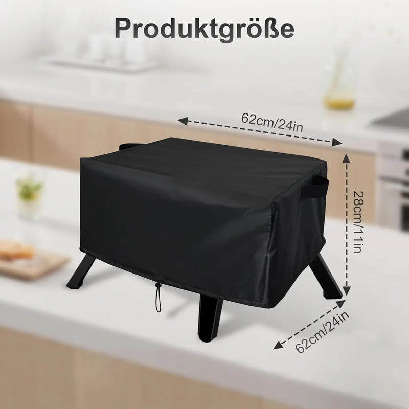 Housse four à pizza d'extérieur imperméable en tissu Oxford, 62 x 62 x 28 cm