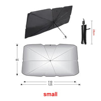 Pare-soleil voiture parapluie pliable pour pare-brise, avec ou sans encoche en V