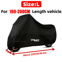 Housse moto pour Yamaha T-Max 560, imperméable, anti-poussière, anti-UV, polyester 190T, tailles M à 4XL