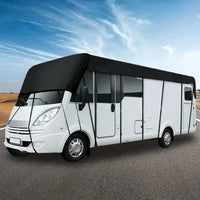 Housse de toit pour camping-car et caravane Oxford 210D, noire ou argent, 500 à 750 cm