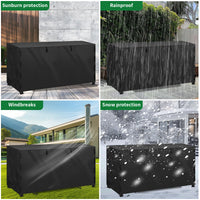 Housse de rack à bûches polyester 600D imperméable avec sac de rangement, 122 ou 244 cm