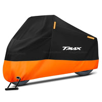 Housse moto pour Yamaha T-Max 500, 530 et 560, noire et orange, imperméable, 210D, 6 tailles