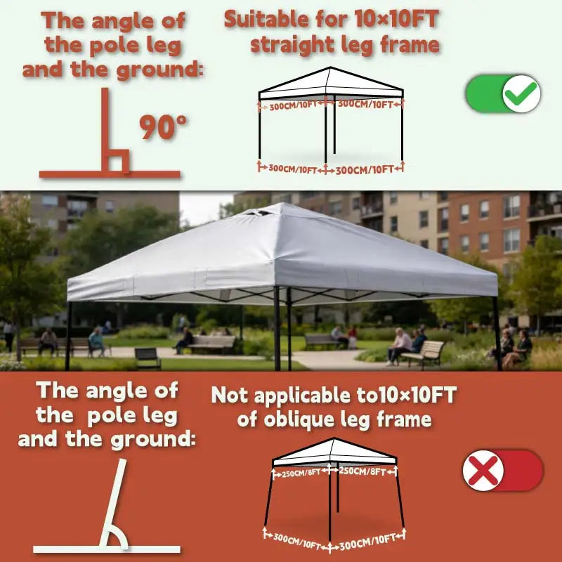 Toit de remplacement pour tonnelle pliante 3 x 3 m, Oxford imperméable, 6 coloris