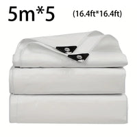 Bâche blanche imperméable en polyéthylène 0,3 mm, abri solaire et jardin, 19 tailles