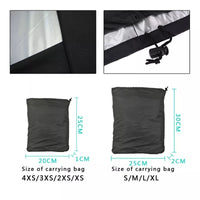 Housse barbecue gril à gaz imperméable, double couture, Oxford polyester enduit d'argent, 8 tailles