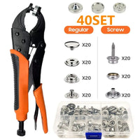 Kit boutons-pression inox pour toile de bateau, bâche et tente, 30 à 270 pièces avec outils