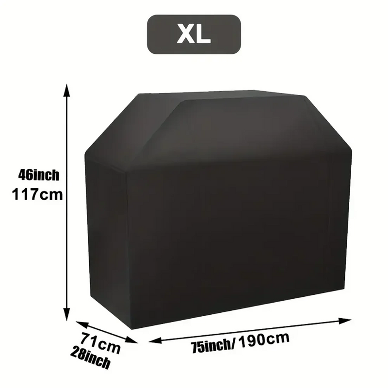 Housse de barbecue universelle étanche et anti-poussière en polyester enduit, 7 tailles