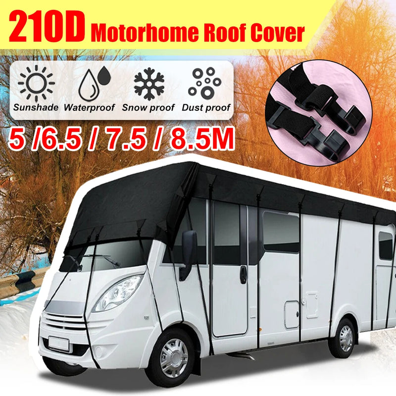 Housse de toit camping-car 210D imperméable, anti-UV et anti-neige, 4 longueurs de 5 à 8,5 m