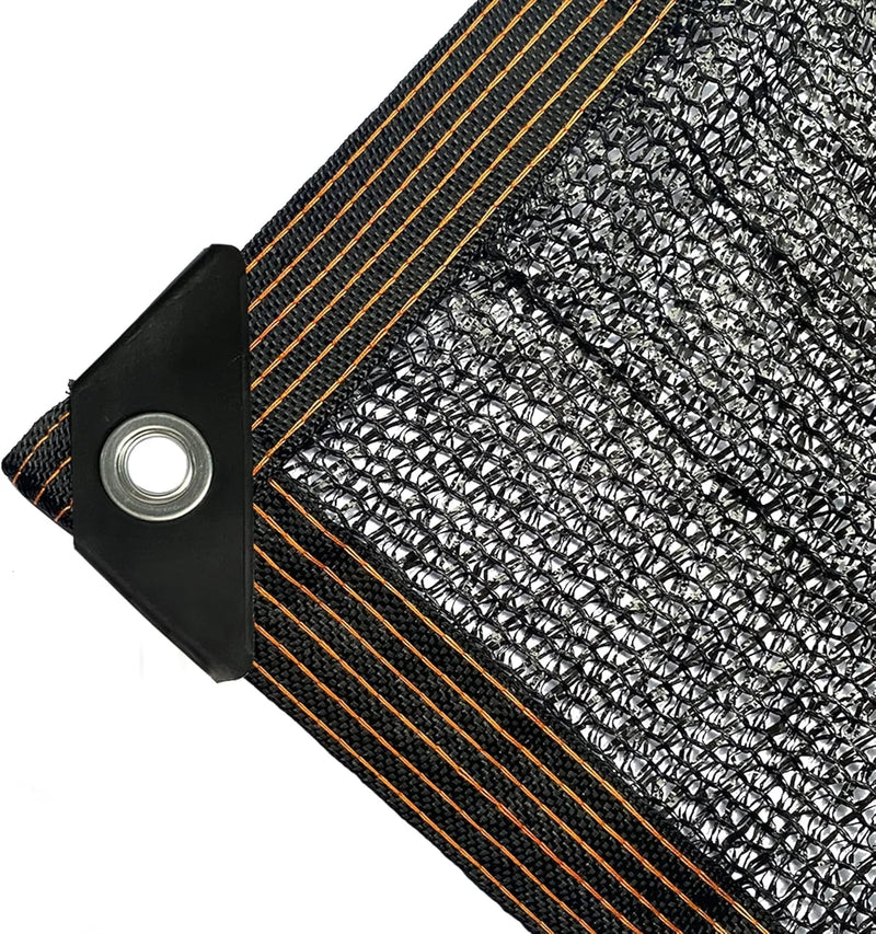 Voile d'ombrage PEHD noir avec œillets, 70 à 90 % d'ombre pour jardin