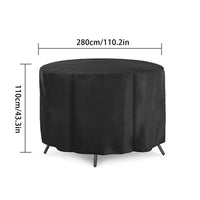 Housse de brasero ronde imperméable coupe-vent en polyester, 4 dimensions de 76 à 112 cm
