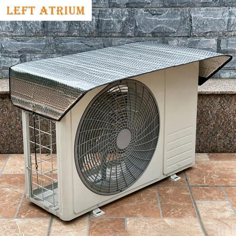 Housse de climatiseur extérieur imperméable à feuille d'aluminium, 95 x 46 cm, 1 ou 2 pièces
