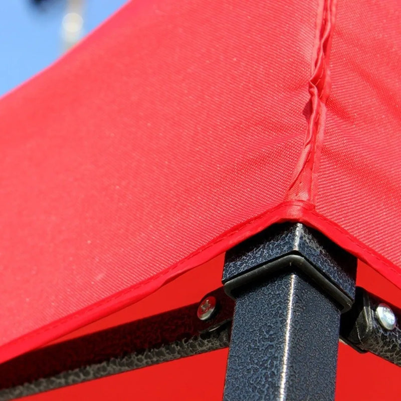 Toit de tonnelle pliante en Oxford 420D imperméable, rouge ou bleu, 3 tailles