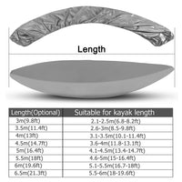 Housse de kayak imperméable anti-UV en tissu Oxford, pour kayak de 2,1 à 6 m
