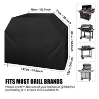 Housse de barbecue à gaz 147 x 61 x 122 cm en Oxford 190D imperméable