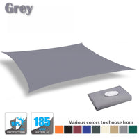 Voile d'ombrage rectangulaire ou carrée anti-UV en Oxford, de 2 x 2 à 6 x 4 m