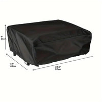 Housse plancha pour Blackstone 22 pouces avec couvercle, noire, 57 x 48 x 23 cm