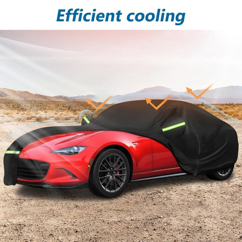 Housse voiture pour Mazda MX-5 Miata, complète 210T imperméable avec fermeture éclair et 4 sangles