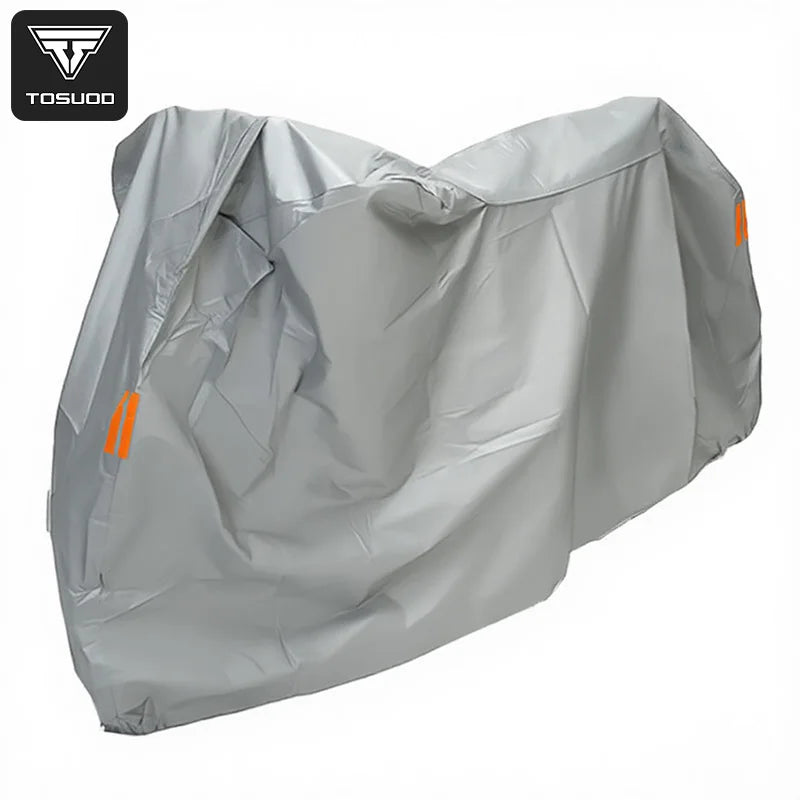 Housse vélo imperméable en PEVA, protection pluie, soleil et neige, noire ou grise