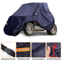 Housse UTV pour Polaris RZR Pro XP, 210D-PU imperméable, bleue, bandes réfléchissantes
