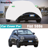 Housse voiture pour Fiat 500e 2020-2026 en polypropylène 170T, anti-UV, sangles coupe-vent