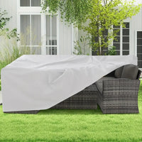 Housse de table de jardin rectangulaire imperméable et anti-UV, Oxford 210D, 36 tailles