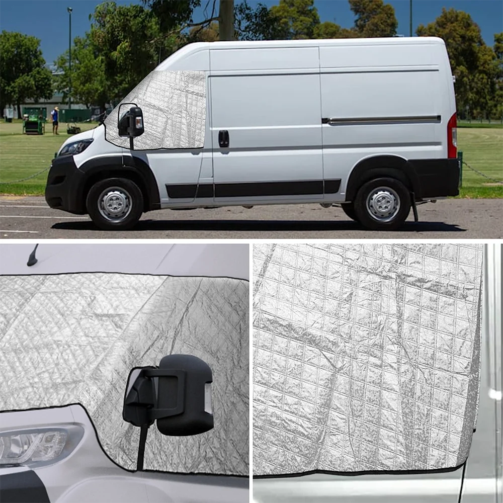 Pare-soleil thermique extérieur multicouche argenté pour camping-car Fiat Ducato, Peugeot Boxer, Citroën Relay