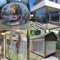 Bâche transparente en polyéthylène avec œillets, 7 tailles de 1 x 1 à 4 x 4 m