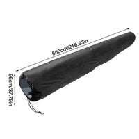 Housse enrouleur bâche solaire piscine noire, cordon de serrage, 16 à 20 pieds, 495 à 610 cm